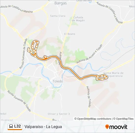 L32 Bus Line Map