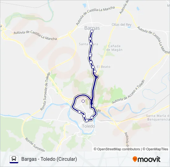 VCM038/L1 Bus Line Map