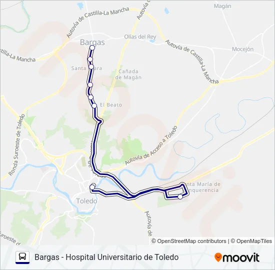 VCM038/L2 Bus Line Map
