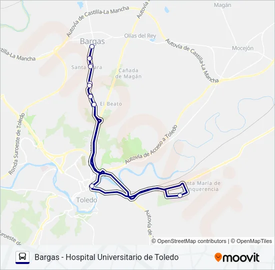 VCM038/L2 Bus Line Map