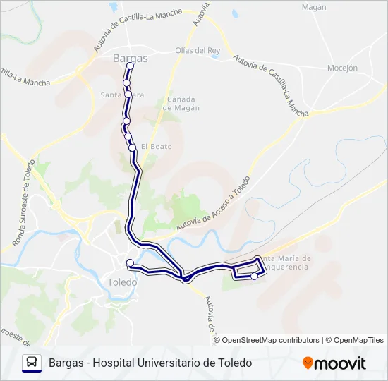 VCM038/L2 Bus Line Map