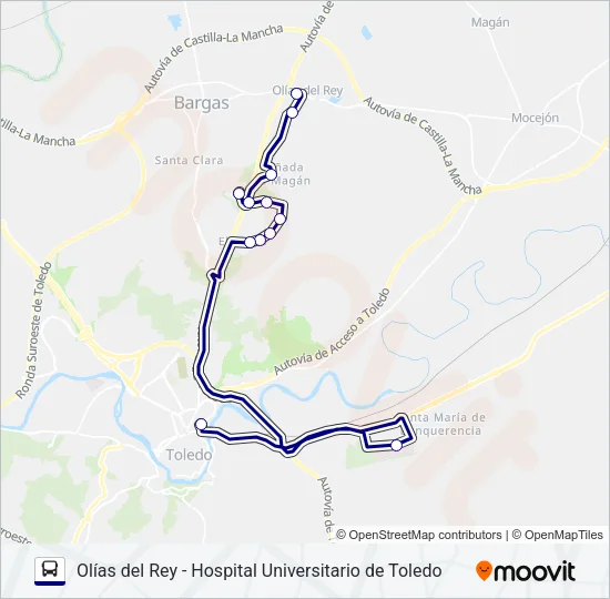 VAC023/L2 Bus Line Map