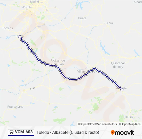 VCM-603 Bus Line Map
