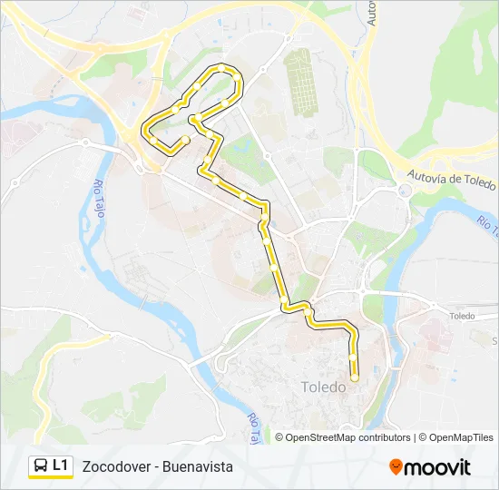 L1 Bus Line Map
