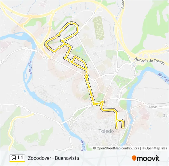L1 Bus Line Map