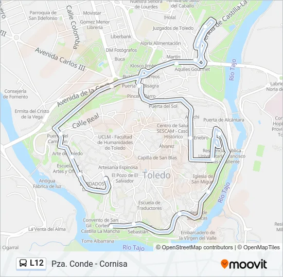 L12 Bus Line Map