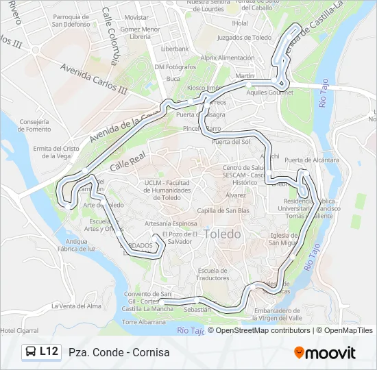 L12 Bus Line Map
