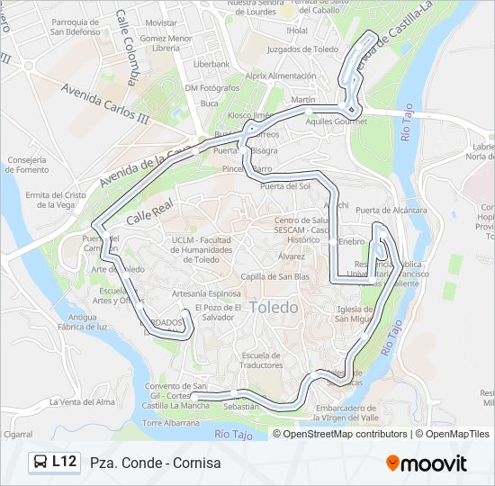 L12 bus Line Map