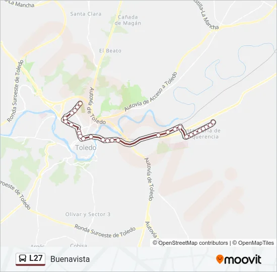 L27 Bus Line Map