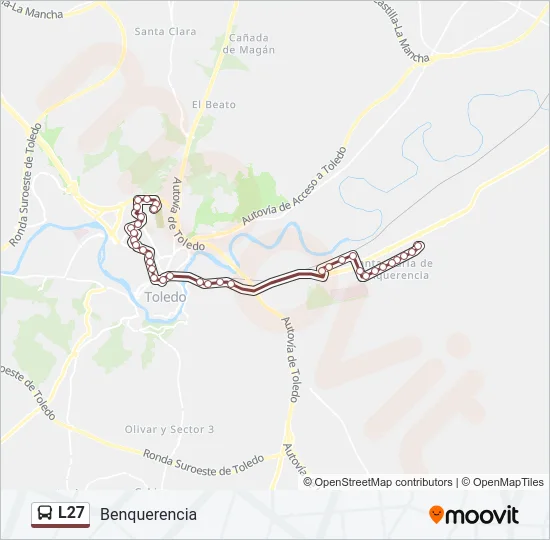 L27 Bus Line Map