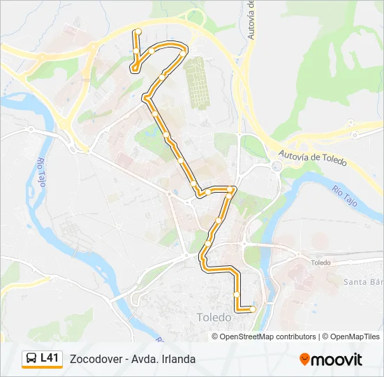 L41 Bus Line Map