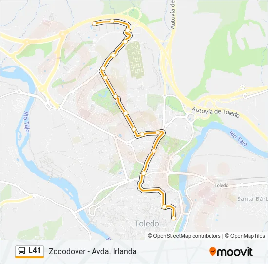 L41 Bus Line Map