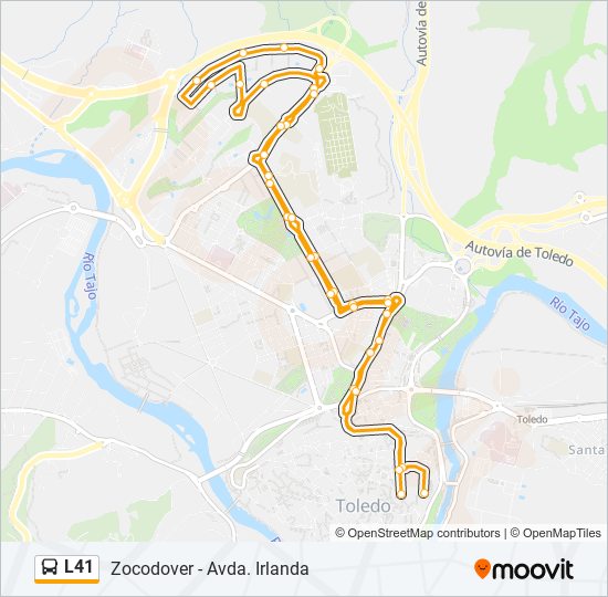 L41 bus Line Map