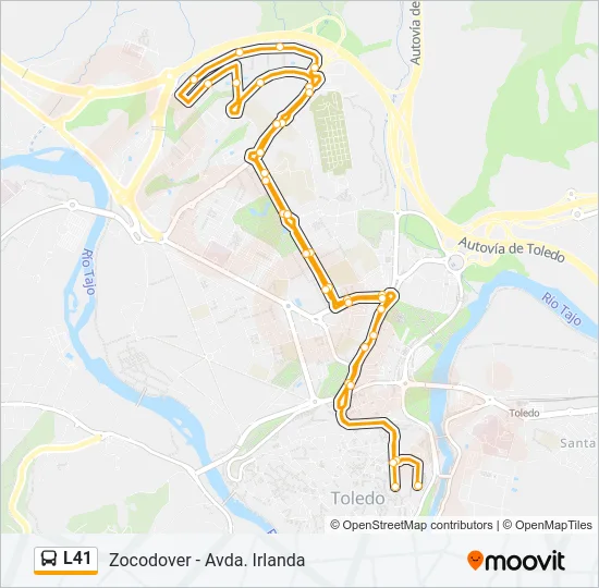 L41 Bus Line Map