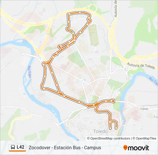 L42 Bus Line Map
