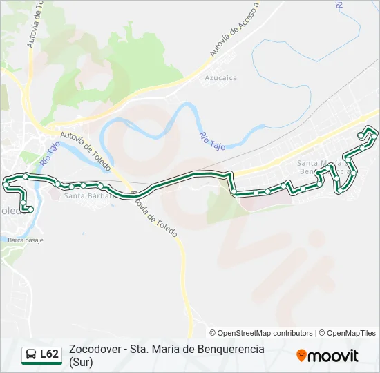 L62 Bus Line Map