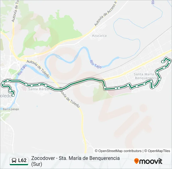 L62 Bus Line Map