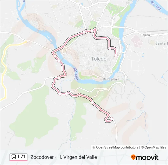 L71 Bus Line Map