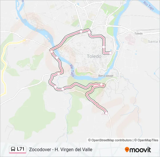 L71 Bus Line Map