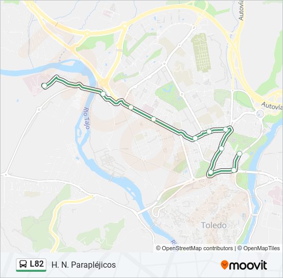 L82 bus Line Map