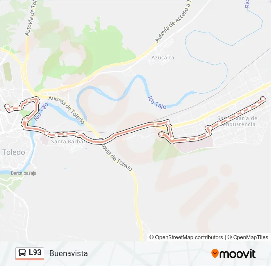 L93 Bus Line Map