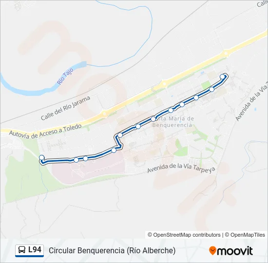L94 Bus Line Map