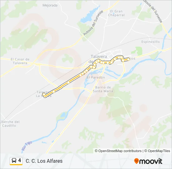 4 Bus Line Map