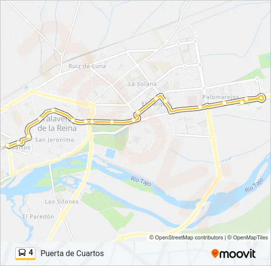 4 Bus Line Map