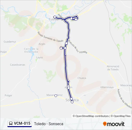 VCM-015 Bus Line Map