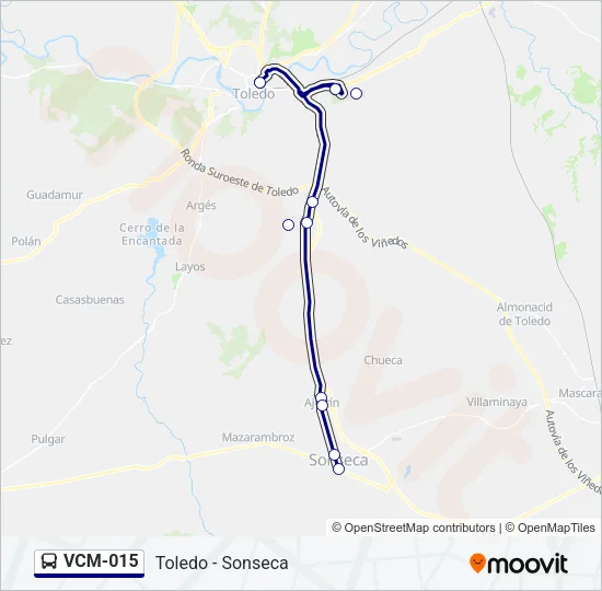 VCM-015 Bus Line Map