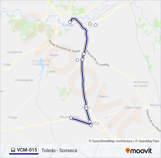 VCM-015 Bus Line Map