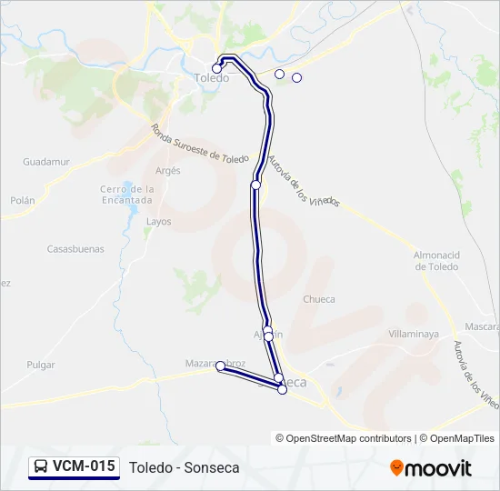 VCM-015 Bus Line Map
