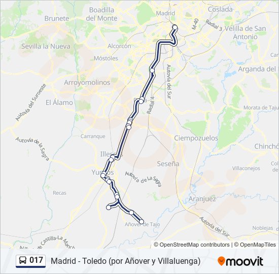 017 bus Line Map