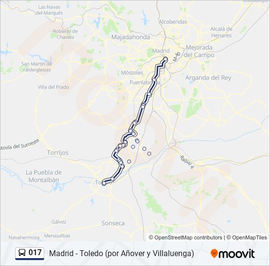 017 bus Line Map