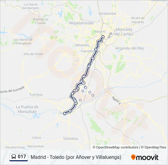 017 Bus Line Map