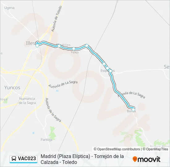 VAC023 Bus Line Map