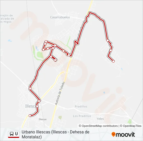 U Bus Line Map