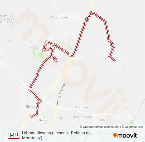 U Bus Line Map