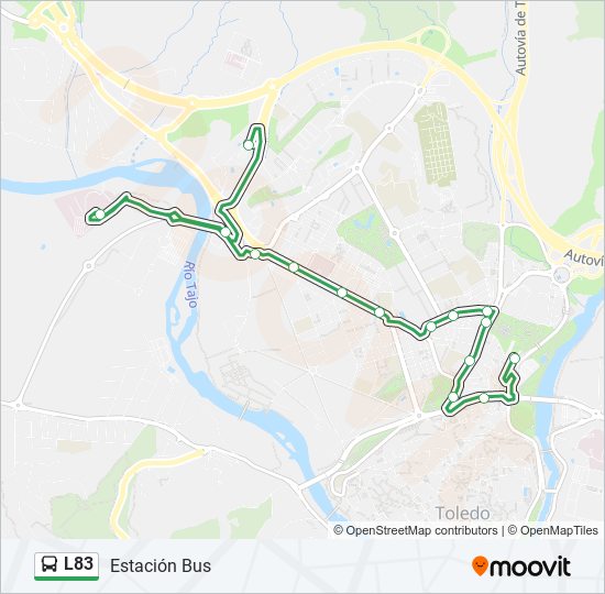 L83 bus Line Map