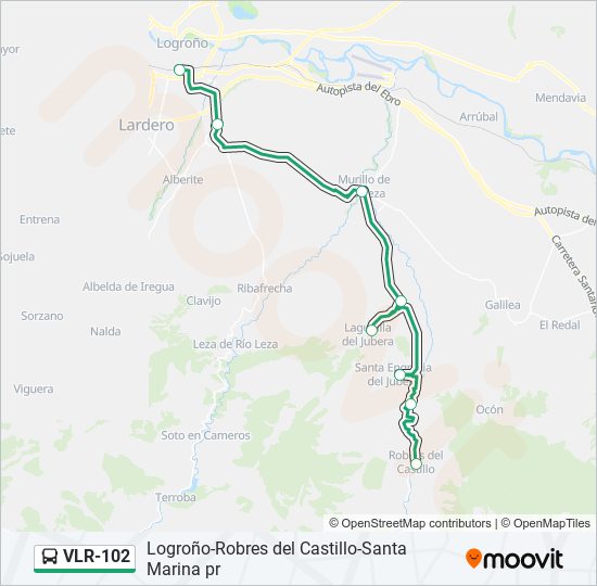 VLR-102 bus Line Map
