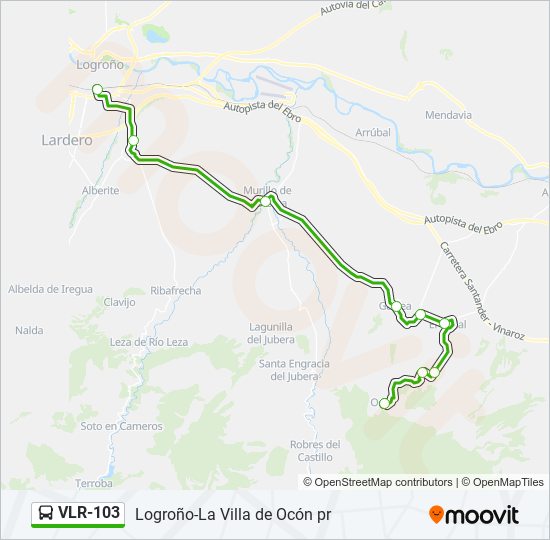 VLR-103 bus Line Map