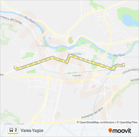 2 bus Line Map