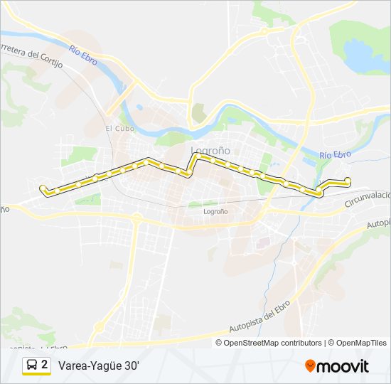 2 bus Line Map