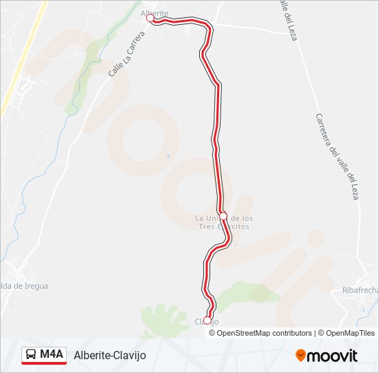 M4A bus Line Map