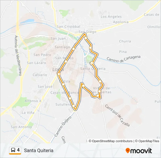 4 Bus Line Map