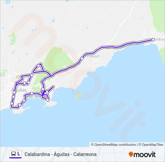 Mapa de L de autobús