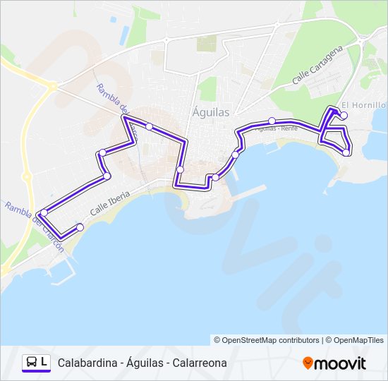 Mapa de L de autobús