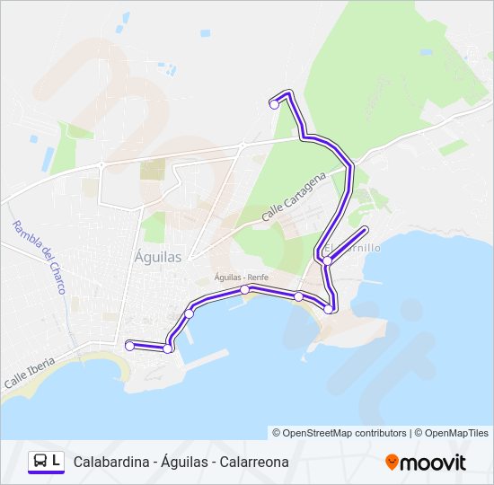 Mapa de L de autobús