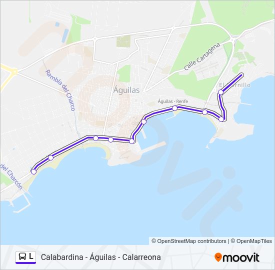 Mapa de L de autobús