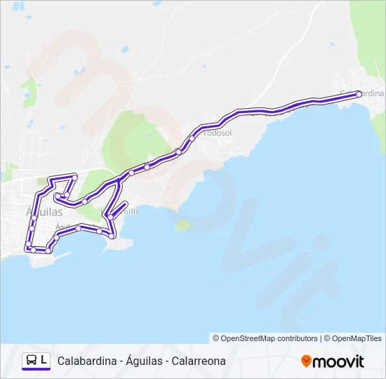 L Bus Line Map